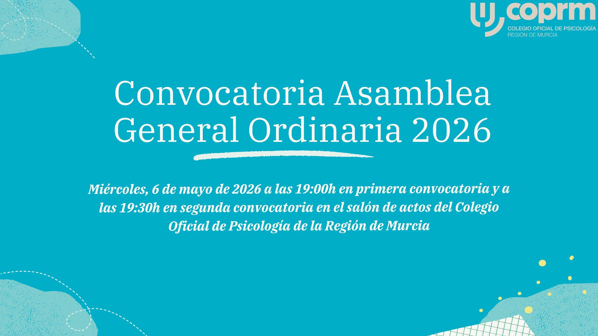 Convocatoria Asamblea General Ordinaria 2026