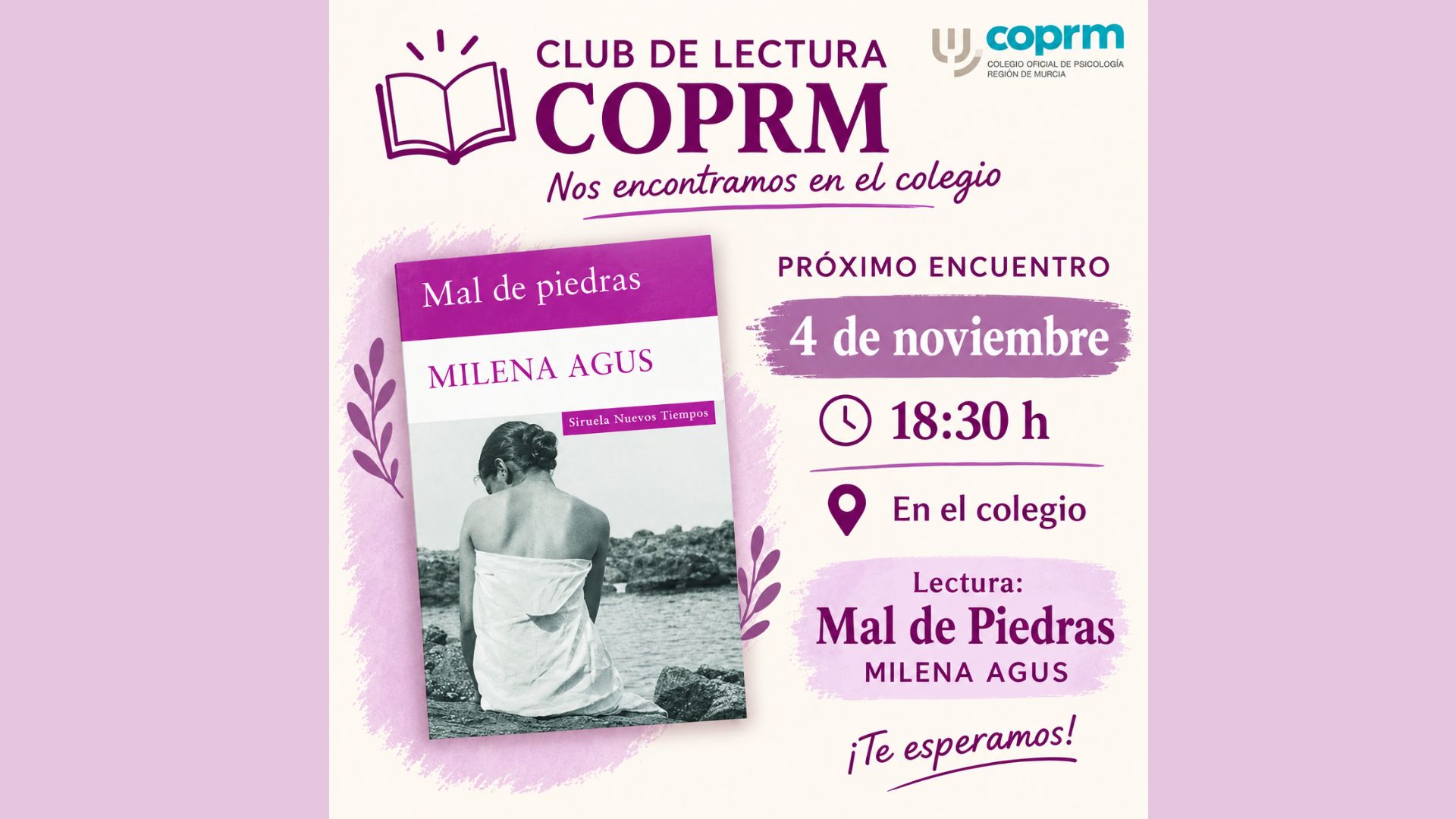 Próximo encuentro del Club de Lectura